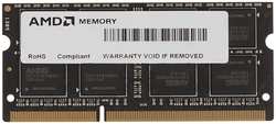 Модуль памяти SODIMM DDR3 8GB AMD R538G1601S2S-U 1600MHz, PC3-12800, CL11, 1.5V, Non-ECC, RTL