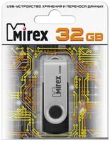 Накопитель USB 2.0 32GB Mirex SWIVEL 13600-FMURUS32 чёрный (ecopack)
