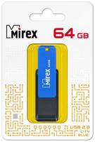 Накопитель USB 2.0 64GB Mirex CITY 13600-FMUCIB64 синий (ecopack)