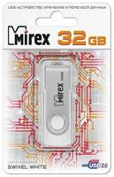 Накопитель USB 2.0 32GB Mirex SWIVEL 13600-FMUSWT32 белый (ecopack)