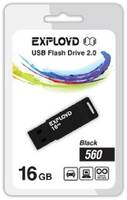 Накопитель USB 2.0 16GB Exployd 560 чёрный (EX-16GB-560-Black)