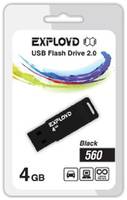 Накопитель USB 2.0 4GB Exployd 560 чёрный (EX-4GB-560-Black)