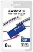 Накопитель USB 2.0 8GB Exployd 580 синий (EX-8GB-580-Blue)