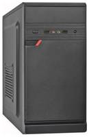 Корпус mATX Exegate BAA-106-400W-8 черный, БП 400Вт AAA400 с вент. 8см, 2*USB, аудио (EX283058RUS)