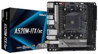 Материнская плата mini-ITX ASRock A520M-ITX / AC (AM4, AMD A520, 2*DDR4(4733), 4*SATA 6G RAID, M.2, PCIE, 7.1CH, Glan, WiFi, BT, 5*USB 3.2 / USB Type-C, H (A520M-ITX/AC)