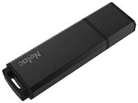 Накопитель USB 3.0 64GB Netac NT03U351N-064G-30BK U351, металлическая чёрная