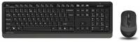 Клавиатура и мышь Wireless A4Tech FG1010 GREY черно-серые, USB (1147570)