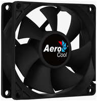 Вентилятор для корпуса AeroCool Force 8 4718009157927 black, 80x80x25мм, 1500 об. / мин., разъем MOLEX 4-PIN + 3-PIN, 28.3 dBA