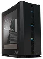 Корпус ATX Zalman X3 black, без БП, закаленное стекло, fan 3x120mm RGB, 1x120mm RGB, 2xUSB2.0, 2xUSB3.0, audio