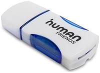 Карт-ридер CBR Human Friends Speed Rate Impulse blue, поддержка карт: MicroSD, T-Flash