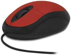 Мышь CBR CM 102 red, 1200dpi, 1,28м, USB