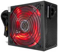 Блок питания ATX Crown CM-PS650W PLUS CM000002008 650W (140mm red LED FAN, SATA*4, IDE*4, FDD*1, 4+4pin, 6+2pin PCI-E*1) RTL