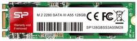 Накопитель SSD M.2 2280 Silicon Power SP128GBSS3A55M28 A55 128GB SATA 6Gb/s 3D TLC 560/480MB/s MTBF 1.5M