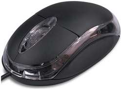 Мышь CBR CM 122 black, USB, 1000 dpi, 3 кнопки и колесо прокрутки, длина кабеля 1,3 м