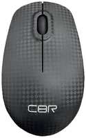 Мышь Wireless CBR CM 499 carbon, 2,4 ГГц, 1200 dpi, 3 кнопки и колесо прокрутки, ABS-пластик, поверхность ″под карбон″, выключатель питания