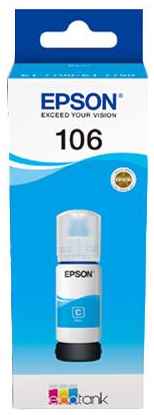 Чернила Epson 106, 70 мл, оригинальные, водные для Epson L7160/7180 (C13T00R240)