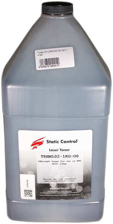 Тонер Static Control TRHM102-1KG-OS, бутыль 1 кг, черный, совместимый для LJ M104/M132 970014001