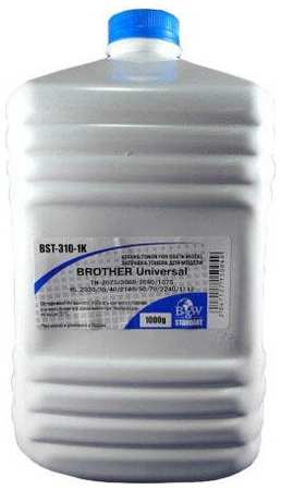 Тонер B&W BST-310-1K, бутыль 1 кг, совместимый для Brother Universal (TN-2075/ 2080/ 2090/ 1075 HL 2030/ 35/ 40/ 2140/ 50/ 70/ 2240/ 1112), Standart