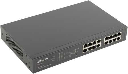 Коммутатор TP-LINK TL-SG1016PE, управляемый, кол-во портов: 16x1 Гбит/с, установка в стойку, PoE: 8x30Вт (макс. 110Вт) (TL-SG1016PE)
