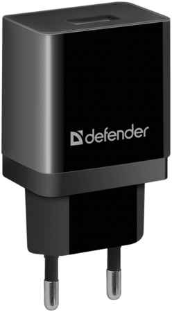 Сетевое зарядное устройство Defender EPA-10, 1USB, 2.1A, черный (83572) 970052692