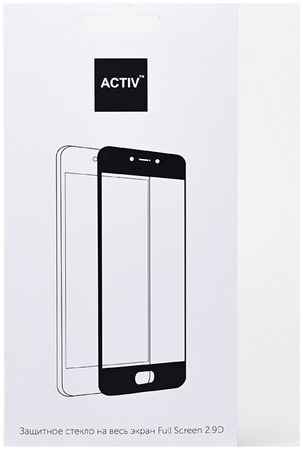 Защитное стекло 3D Activ Clean Line для смартфона Huawei Y6 2019/Honor 8A Full Screen, с черной рамкой (101412) 970053447