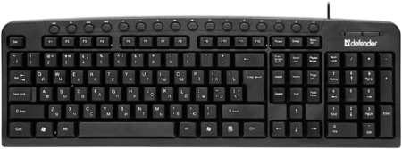 Клавиатура проводная Defender Focus HB-470, мембранная, USB, черный (45470) 970054708