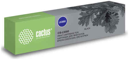 Картридж ленточный Cactus CS-LX350 черный для Epson LX350/ LQ350/ ERC19/ VP80K (CS-LX350) 970057342