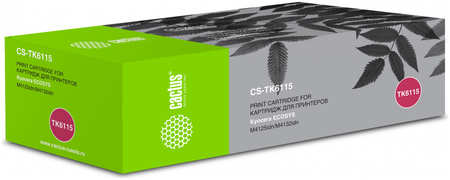 Картридж лазерный Cactus CS-TK6115 (TK-6115/1T02P10NL0), черный, 15000 страниц, совместимый, для Kyocera Ecosys M4125idn/M4132idn 970093682