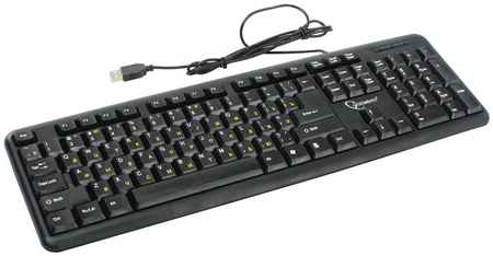 Клавиатура проводная Gembird KB-8320U-Ru_Lat-BL Black USB 970120034