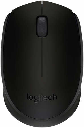 Мышь беспроводная Logitech B170, 1000dpi, оптическая светодиодная, USB, черный (910-004659/910-004798) 970128394