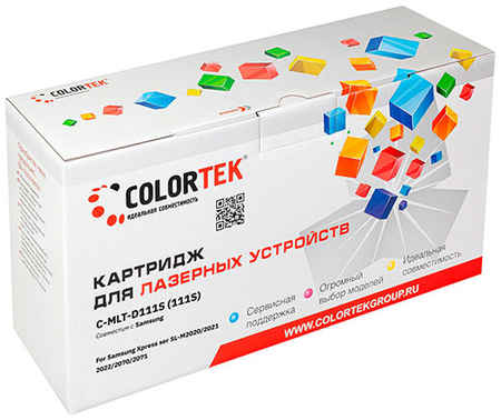 Картридж лазерный Colortek CT-MLTD111S (MLT-D111S), 1000 страниц, совместимый для Samsung M2022W/2020W/2021W/2070W/2071W/2070FW/M2071FH