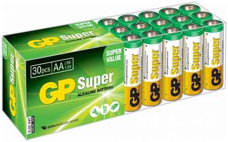 Батарея GP 15A-B30, AA, 1.5V, 30шт 970153422