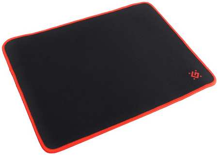 Коврик для мыши Defender Black M, игровой, 360x270x3мм, черный/красный (50560) 970154523
