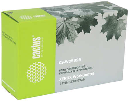 Картридж лазерный Cactus CS-WC5325 (006R01160/006R01160), 30000 страниц, совместимый для Xerox WorkCentre 5325/5330/5335