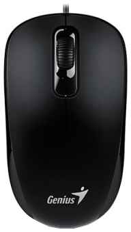 Мышь проводная Genius DX-110 Black USB, 1000dpi, оптическая светодиодная, USB, черный 970166737