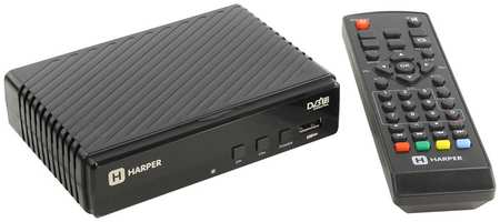 Приставка для цифрового ТВ HARPER HDT2-1513, DVB-T2/DVB-T, HDMI, RCA 970169601