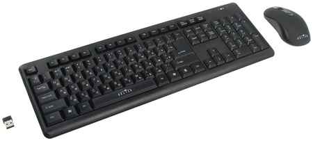 Клавиатура + мышь Oklick 270 M Black USB, беспроводная, USB, черный 970172031