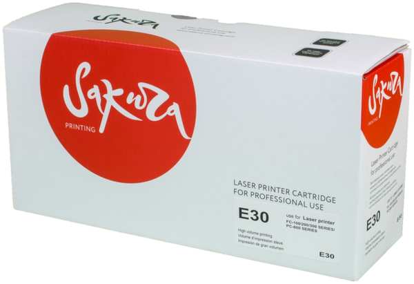 Картридж лазерный SAKURA SAE30 (E30), черный, 4000 страниц, совместимый, для Canon FC100/200/300Series/PC800Series 970176258
