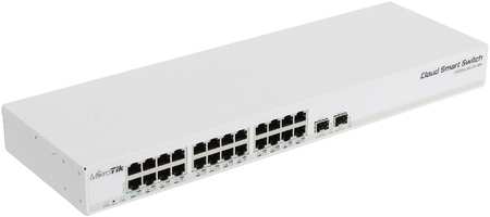 Коммутатор MikroTik Cloud Smart Switch 326-24G-2S+RM, управляемый, кол-во портов: 24x1 Гбит/с, SFP+ 2x10 Гбит/с, установка в стойку (CSS326-24G-2S+RM) 970191481