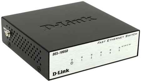 Коммутатор D-link DES-1005D, кол-во портов: 5x100 Мбит/с (DES-1005D/O2B) 970209808