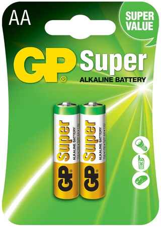 Батарея GP Super, AA (LR06/15А), 1.5V, 2шт