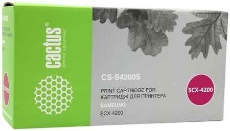 Картридж лазерный Cactus CS-S4200S (MLT-S4200S), черный, 3000 страниц, совместимый для Samsung SCX-4200 970212857