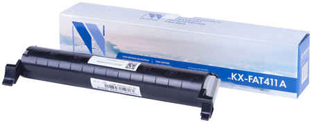 Картридж лазерный NV Print NV-KXFAT411А (KX-FAT411A7), черный, 2000 страниц, совместимый, для Panasonic KX-MB1900RU, KX-MB2000RU, KX-MB2020RU, KX-MB2030RU, KX-MB2051RU, KX-MB2061RU 970233400
