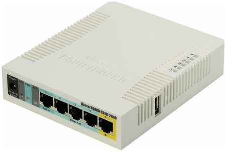Wi-Fi роутер MikroTik RouterBOARD 951Ui 2HnD, 802.11n, 2.4 ГГц, до 300 Мбит/с, LAN 5x100 Мбит/с, внутренних антенн: 3 x2.5dBi, 1шт.xUSB 2.0 (RB951Ui-2HnD) 970267802