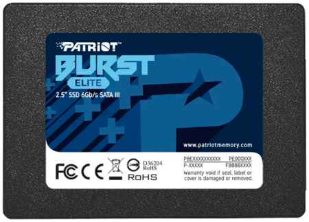 Patriot Memory Твердотельный накопитель (SSD) Patriot 480Gb BURST ELITE, 2.5″, SATA3 (PBE480GS25SSDR) 970318216
