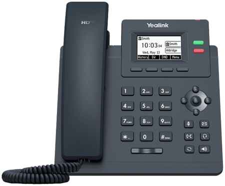VoIP-телефон Yealink SIP-T31G, 2 линии, 2 SIP-аккаунта, монохромный дисплей, PoE, черный (SIP-T31G-Black Keyboard) 970320842