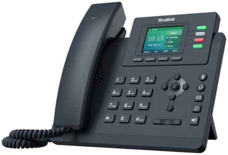 VoIP-телефон Yealink SIP-T33G, 4 линии, 4 SIP-аккаунта, цветной дисплей, PoE, черный 970320864