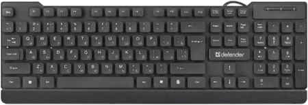 Клавиатура проводная Defender Element HB-190, мембранная, USB, черный (45191) 970326810