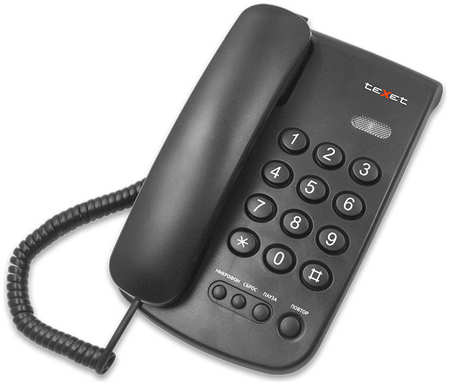 Проводной телефон teXet TX-241, черный 970366578