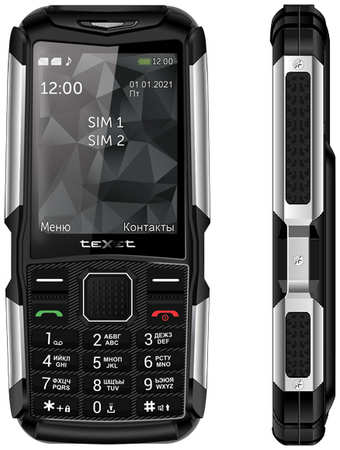 Мобильный телефон teXet teXet TM-D314, 2.8″ 320x240 TN, BT, 2-Sim, 2500 мА·ч, micro-USB, черный 970514300